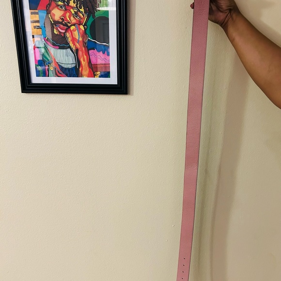 Women reversible Gucci belt Pink and Black - Picture 4 of 6